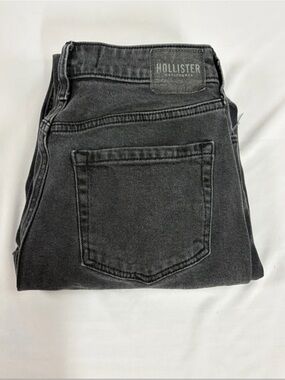 Hollister Charcoal Black Faded Denim Jeans